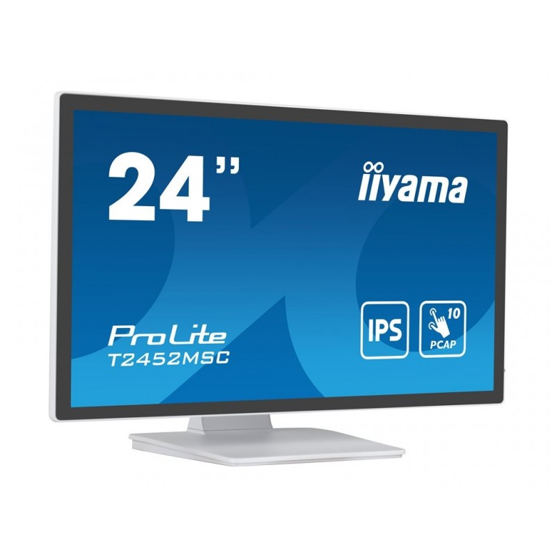 IIYAMA T2452MSC-W1 24inch WHITE Bonded PCAP 10P Touch 1920x1080