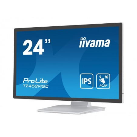 IIYAMA T2452MSC-W1 24inch WHITE Bonded PCAP 10P Touch 1920x1080 IIYAMA T2452MSC-W1 24inch WHITE Bonded PCAP 10P Touch 1920x1080