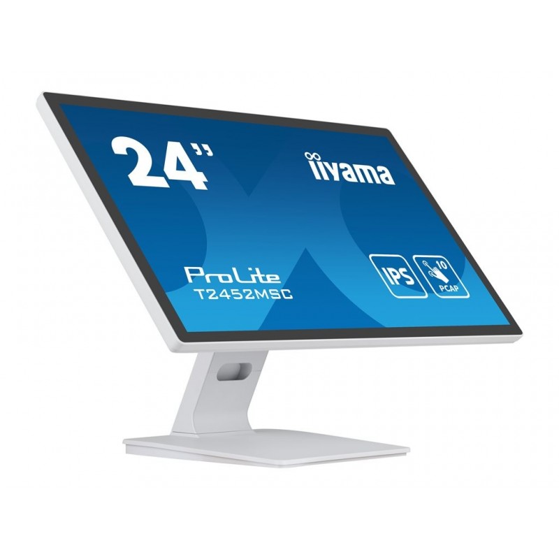 IIYAMA T2452MSC-W1 24inch WHITE Bonded PCAP 10P Touch 1920x1080