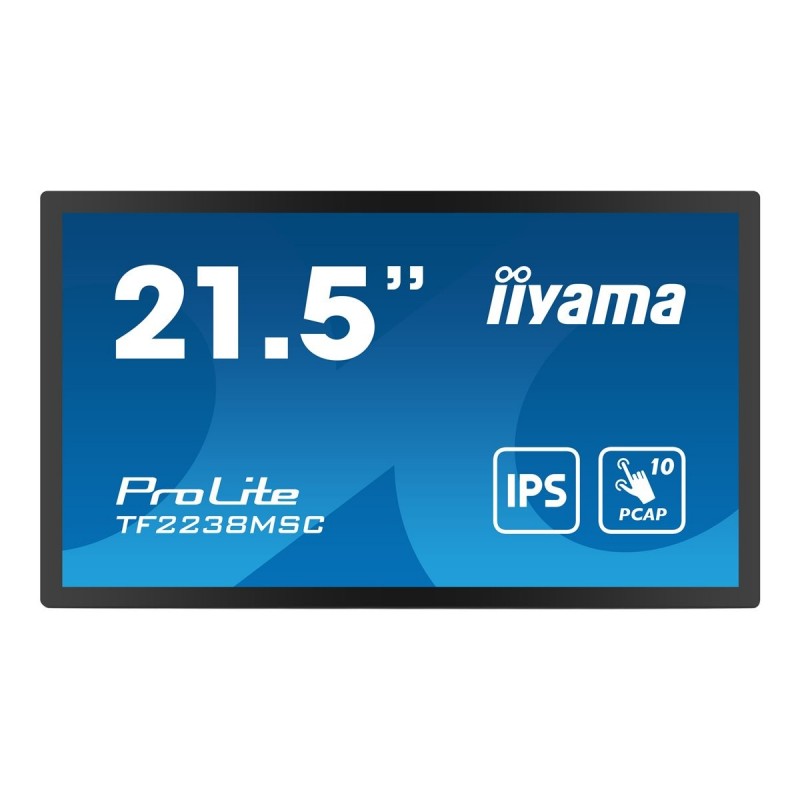 IIYAMA TF2238MSC-B1 21.5inch Bonded PCAP Bezel Free 10P Touch with Anti-Fingerprint coating 1920x1080 IIYAMA TF2238MSC-B1 21.5inch Bonded PCAP Bezel Free 10P Touch with Anti-Fingerprint coating 1920x1080