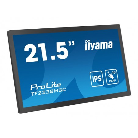IIYAMA TF2238MSC-B1 21.5inch Bonded PCAP Bezel Free 10P Touch with Anti-Fingerprint coating 1920x1080 IIYAMA TF2238MSC-B1 21.5inch Bonded PCAP Bezel Free 10P Touch with Anti-Fingerprint coating 1920x1080