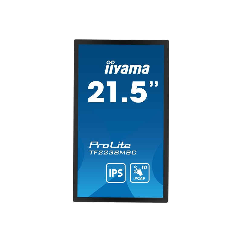 IIYAMA TF2238MSC-B1 21.5inch Bonded PCAP Bezel Free 10P Touch with Anti-Fingerprint coating 1920x1080 IIYAMA TF2238MSC-B1 21.5inch Bonded PCAP Bezel Free 10P Touch with Anti-Fingerprint coating 1920x1080