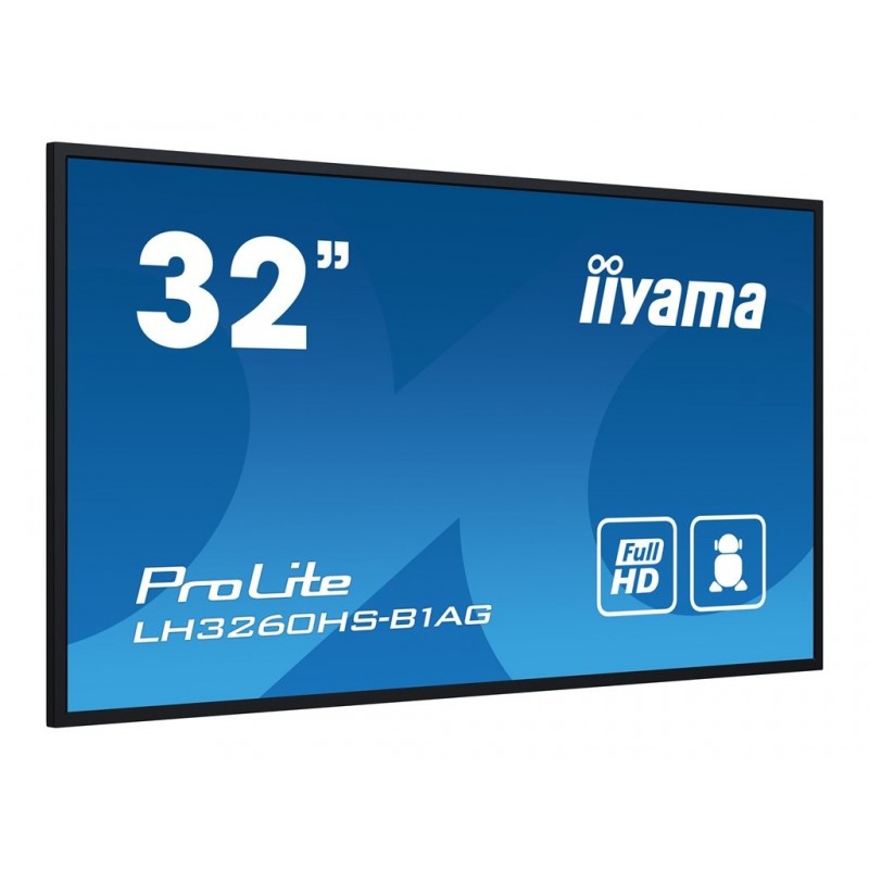 IIYAMA LH3260HS-B1AG 32inch 1920x1080 FHD VA panel Haze 25perc 500cd/m Landscape and Portrait Wallmount Included