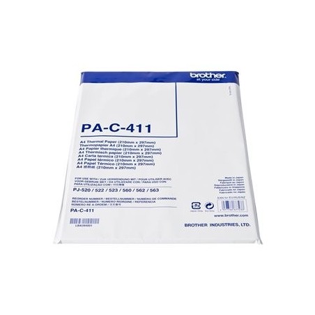 BROTHER PAC411 Papier thermal Brother A4 PJ622Z1 / PJ623Z1 / PJ663Z1 / PJ623Z1 / PJ662Z1 10