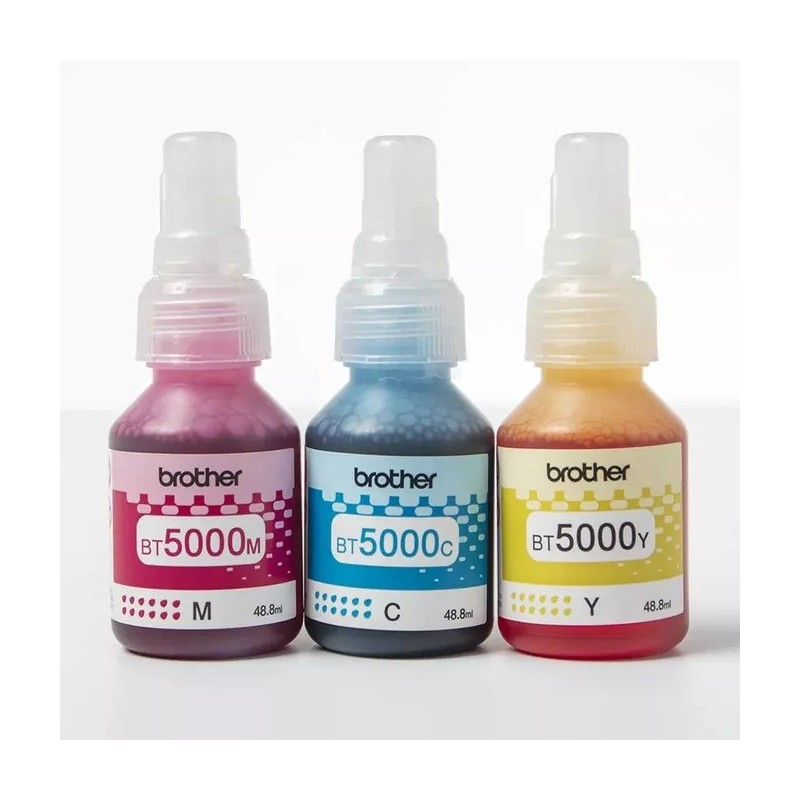 Tusz Brother BT5000CLVAL Zestaw CMY 3x5000 stron do DCP-T300, MFC-T800W | Drukarki.pl