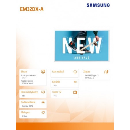 Monitor profesjonalny 32 cale EM32DX-A LH32EMDIAGBXEN