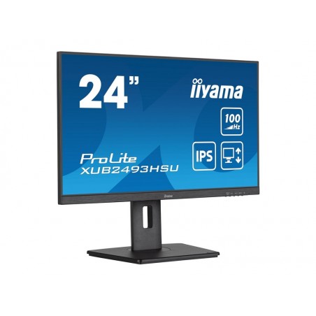 IIYAMA XUB2493HSU-B6 24inch ETE IPS-panel FHD 100Hz 250cd/m2 1ms MPRT FreeSync Speakers 15cm Height Adj. Stand Pivot (P) IIYAMA XUB2493HSU-B6 24inch ETE IPS-panel FHD 100Hz 250cd/m2 1ms MPRT FreeSync Speakers 15cm Height Adj. Stand Pivot (P)