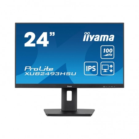 IIYAMA XUB2493HSU-B6 24inch ETE IPS-panel FHD 100Hz 250cd/m2 1ms MPRT FreeSync Speakers 15cm Height Adj. Stand Pivot (P) IIYAMA XUB2493HSU-B6 24inch ETE IPS-panel FHD 100Hz 250cd/m2 1ms MPRT FreeSync Speakers 15cm Height Adj. Stand Pivot (P)