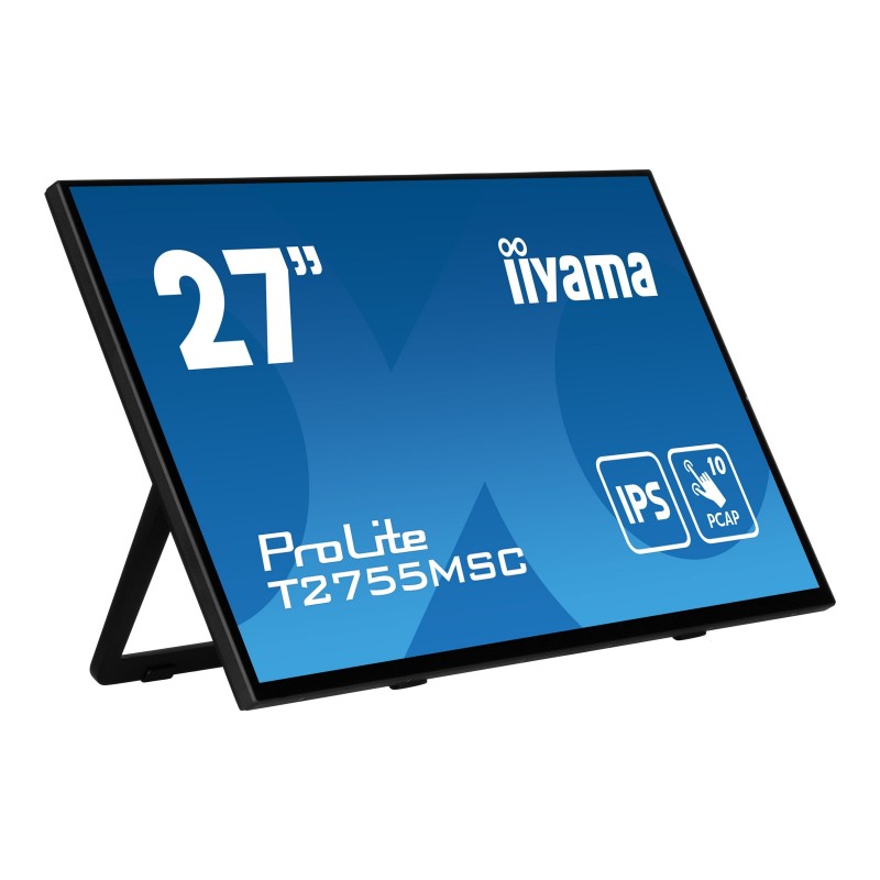 IIYAMA T2755MSC-B1 27inch IPS Bonded PCAP 10P Touch 1920x1080 Flat Bezel Free Glass Front HDMI Displayport 360cd/m USB Hub IIYAMA T2755MSC-B1 27inch IPS Bonded PCAP 10P Touch 1920x1080 Flat Bezel Free Glass Front HDMI Displayport 360cd/m USB Hub