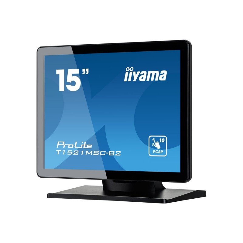 IIYAMA T1521MSC-B2 15inch PCAP Bezel Free Front 10P Touch 1024x768 Speakers VGA HDMI 325cd/m USB Interface External Power Adapte IIYAMA T1521MSC-B2 15inch PCAP Bezel Free Front 10P Touch 1024x768 Speakers VGA HDMI 325cd/m USB Interface External Power Adapte