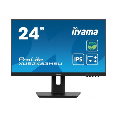 IIYAMA XUB2463HSU-B1 23.8inch ETE IPS EyeComfort/EyeSafe 2.0 FHD 100Hz 250cd/m2 3ms HDMI DP 2xUSB 3.2 Speakers 15cm Height Adj. IIYAMA XUB2463HSU-B1 23.8inch ETE IPS EyeComfort/EyeSafe 2.0 FHD 100Hz 250cd/m2 3ms HDMI DP 2xUSB 3.2 Speakers 15cm Height Adj.