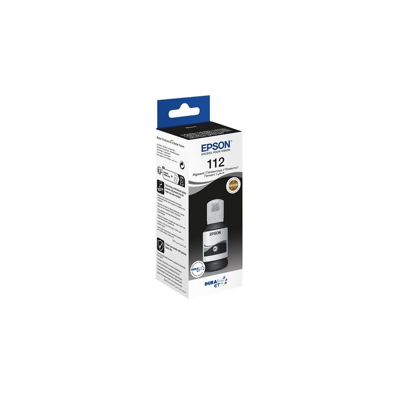 EPSON 112 EcoTank Pigment Black ink bottle