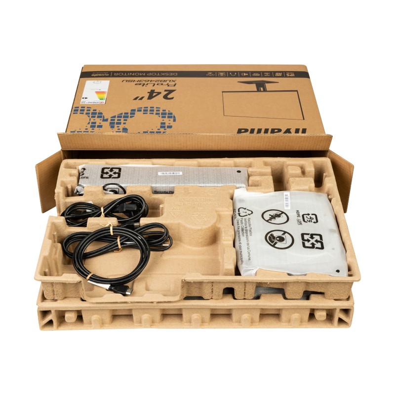 IIYAMA XUB2463HSU-B1 23.8inch ETE IPS EyeComfort/EyeSafe 2.0 FHD 100Hz 250cd/m2 3ms HDMI DP 2xUSB 3.2 Speakers 15cm Height Adj. 