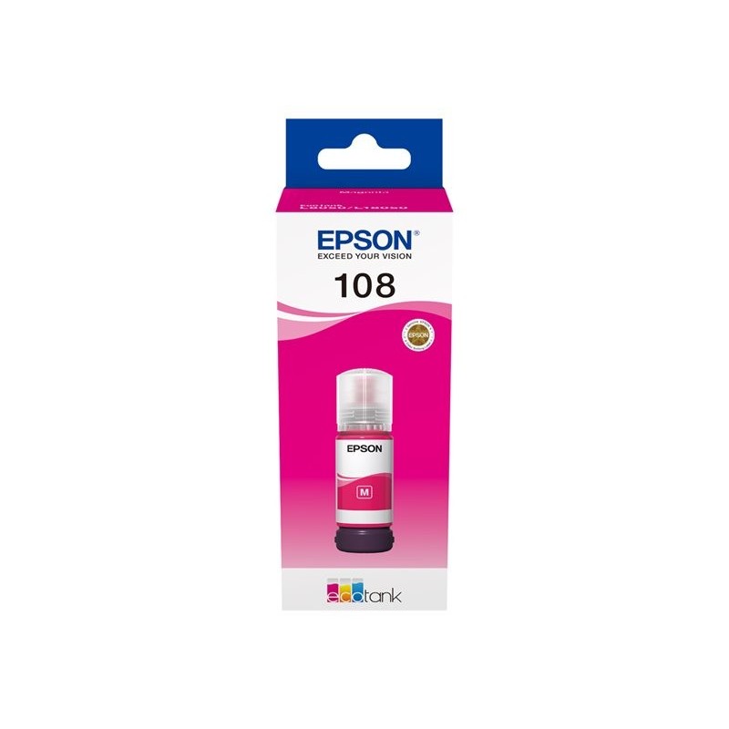 EPSON 108 EcoTank Magenta Ink Bottle