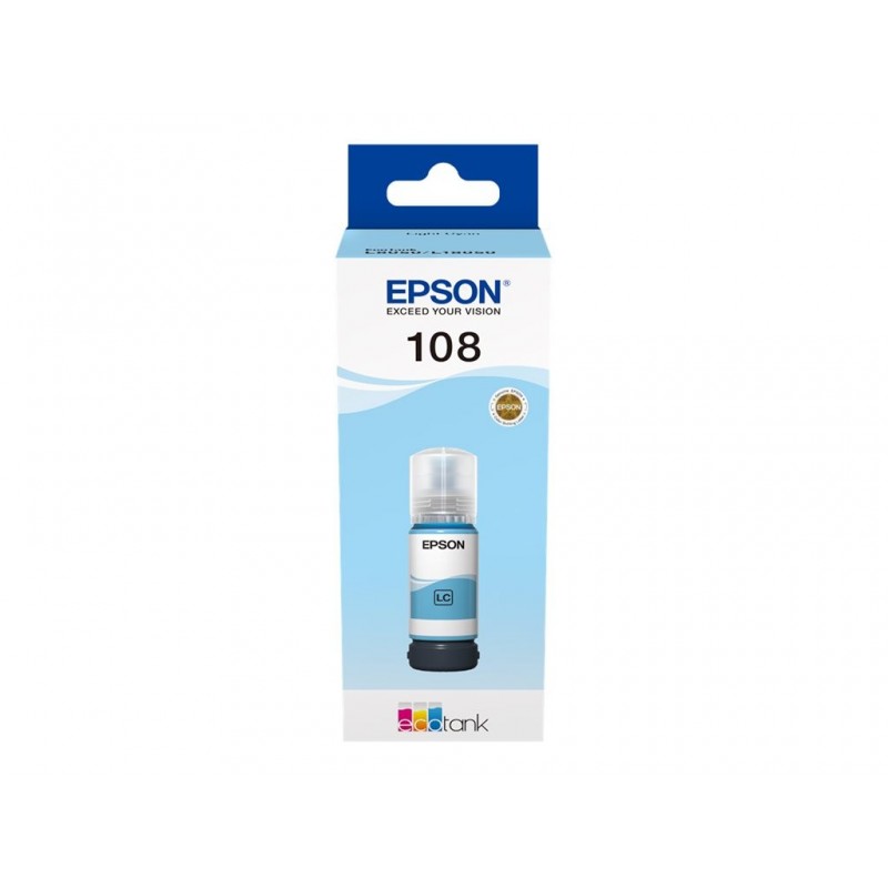 EPSON 108 EcoTank Light Cyan Ink Bottle