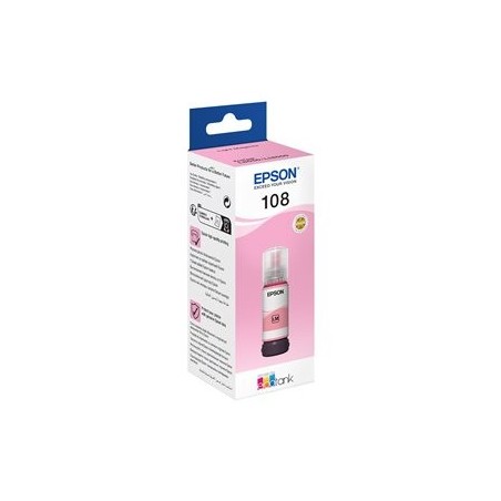 EPSON 108 EcoTank Light Magenta Ink Bottle