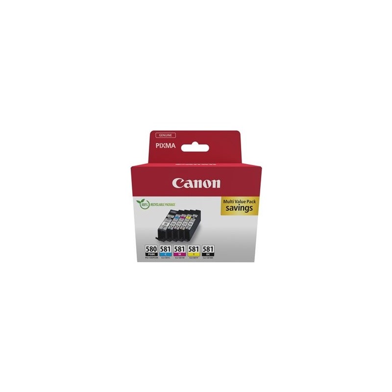CANON PGI-580/CLI-581 Ink Cartridge BK/CMYK Sec