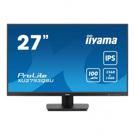 IIYAMA XU2793QSU-B6 27inch ETE IPS 2560x1440 100Hz QHD 1ms 250cd/m2 Speakers HDMI DP USB 2x3.2 FreeSync IIYAMA XU2793QSU-B6 27inch ETE IPS 2560x1440 100Hz QHD 1ms 250cd/m2 Speakers HDMI DP USB 2x3.2 FreeSync