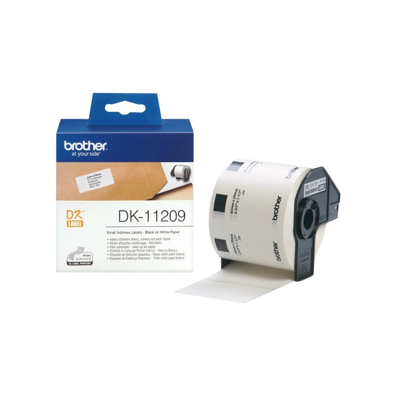 BROTHER DK11209 Taśma Brother SMALL ADDRESS LABEL 29MM X 62MM X 800