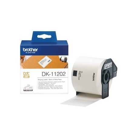 BROTHER DK11202 Brother szallitmanyozoi etikett 62x100mm, 300/tekercs