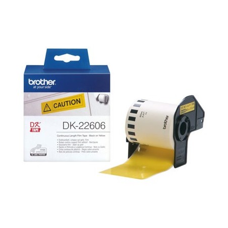 BROTHER DK22606 Taśma Brother Film Yellow Fim tape 62mm x 15.24 M BROTHER DK22606 Taśma Brother Film Yellow Fim tape 62mm x 15.24 M