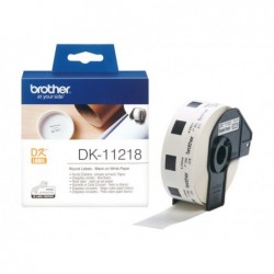BROTHER DK11218 Taśma Brother ROUND PAPER 1 LABEL 24MM X 24MM X 1000 BROTHER DK11218 Taśma Brother ROUND PAPER 1 LABEL 24MM X 24MM X 1000