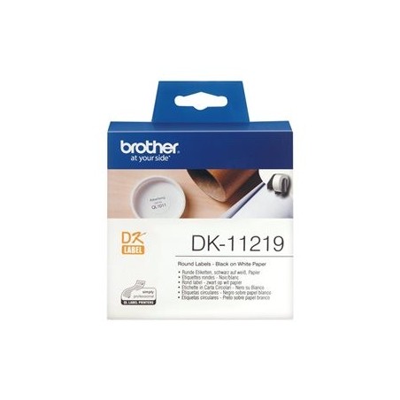 BROTHER DK11219 Taśma Brother ROUND PAPER 1 / 2 LABEL 12MM X 12MM X 1 200 BROTHER DK11219 Taśma Brother ROUND PAPER 1 / 2 LABEL 12MM X 12MM X 1 200