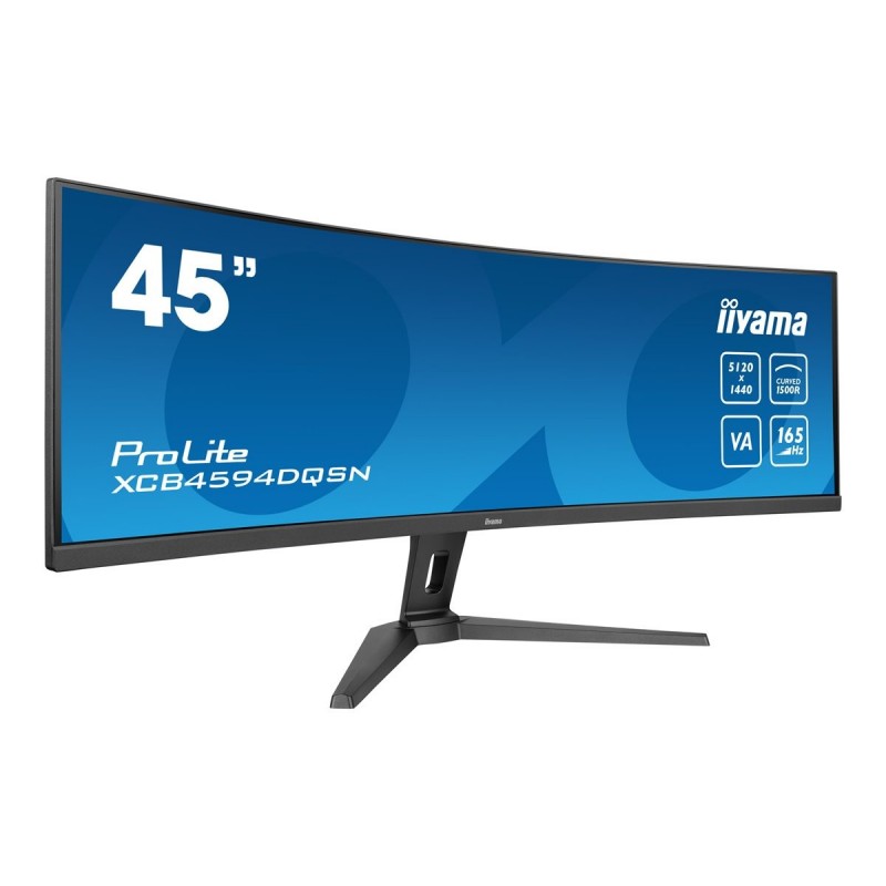 IIYAMA XCB4594DQSN-B1 44.5inch ETE VA DQHD 165Hz 450cd/m2 0.8ms MPRT USB-C Dock DP 2xHDMI KVM 3xUSB3.2 Speakers 13cm Height Adj. IIYAMA XCB4594DQSN-B1 44.5inch ETE VA DQHD 165Hz 450cd/m2 0.8ms MPRT USB-C Dock DP 2xHDMI KVM 3xUSB3.2 Speakers 13cm Height Adj.