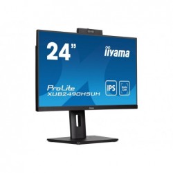 IIYAMA XUB2490HSUH-B1 24inch ETE IPS-panel FHD 250cd/m2 4ms Windows Hello Webcam 1080P Auto Focus 15cm Height Adj. Stand (P) IIYAMA XUB2490HSUH-B1 24inch ETE IPS-panel FHD 250cd/m2 4ms Windows Hello Webcam 1080P Auto Focus 15cm Height Adj. Stand (P)