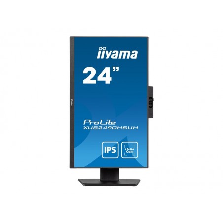 IIYAMA XUB2490HSUH-B1 24inch ETE IPS-panel FHD 250cd/m2 4ms Windows Hello Webcam 1080P Auto Focus 15cm Height Adj. Stand (P) IIYAMA XUB2490HSUH-B1 24inch ETE IPS-panel FHD 250cd/m2 4ms Windows Hello Webcam 1080P Auto Focus 15cm Height Adj. Stand (P)