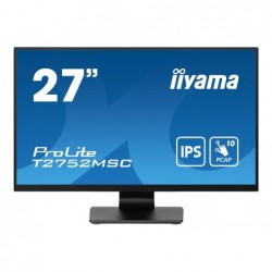 IIYAMA T2752MSC-B1 27inch Bonded PCAP 10P Touch 1920x1080 IPS-panel Flat Bezel Free Glass Front HDMI Displayport 360cd/m2 IIYAMA T2752MSC-B1 27inch Bonded PCAP 10P Touch 1920x1080 IPS-panel Flat Bezel Free Glass Front HDMI Displayport 360cd/m2