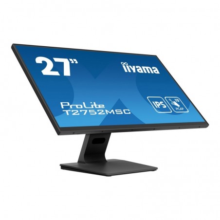 IIYAMA T2752MSC-B1 27inch Bonded PCAP 10P Touch 1920x1080 IPS-panel Flat Bezel Free Glass Front HDMI Displayport 360cd/m2 IIYAMA T2752MSC-B1 27inch Bonded PCAP 10P Touch 1920x1080 IPS-panel Flat Bezel Free Glass Front HDMI Displayport 360cd/m2