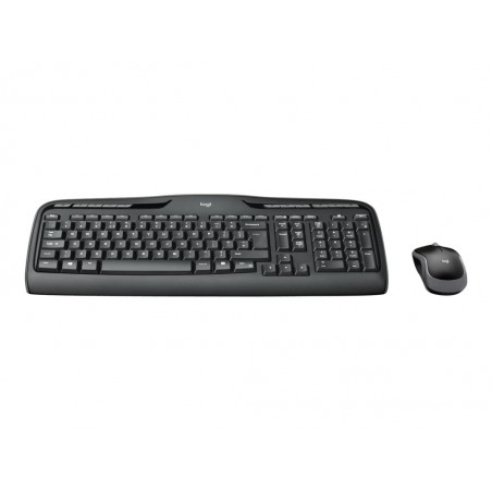 LOGITECH Wireless Combo MK330 Keyboard and mouse set wireless 2.4 GHz QWERTY Nordic black (PAN)