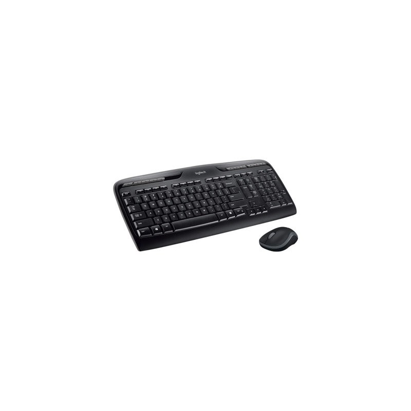 LOGITECH Wireless Combo MK330 Keyboard and mouse set wireless 2.4 GHz QWERTY Nordic black (PAN)