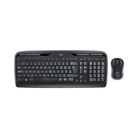 LOGITECH Wireless Combo MK330 Keyboard and mouse set wireless 2.4 GHz QWERTY Nordic black (PAN)