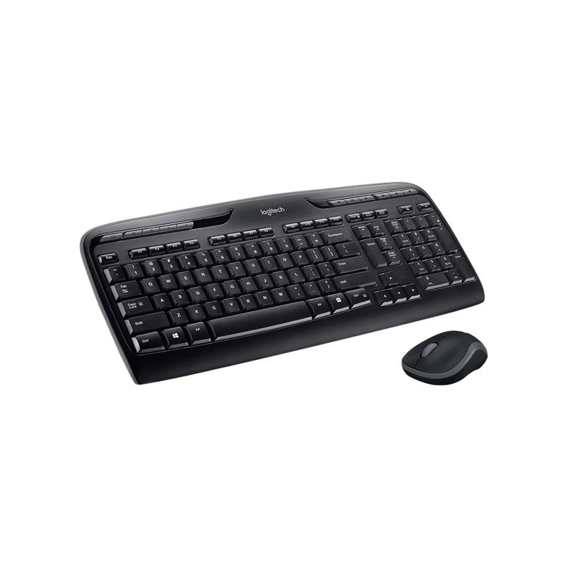 LOGITECH Wireless Combo MK330 Keyboard and mouse set wireless 2.4 GHz QWERTY Nordic black (PAN)