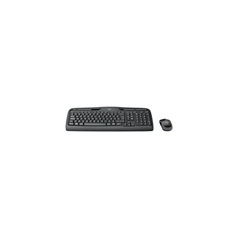 LOGITECH Wireless Combo MK330 Keyboard and mouse set wireless 2.4 GHz QWERTY Nordic black (PAN)
