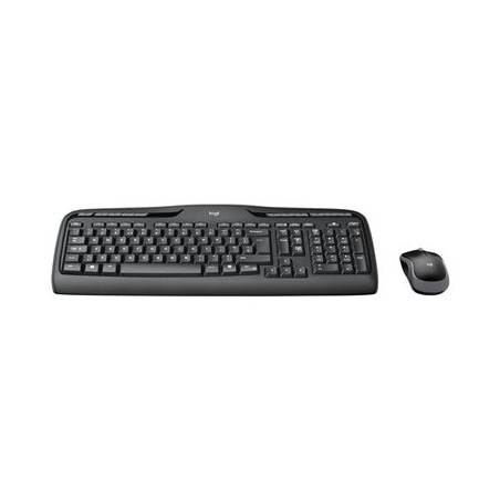 LOGITECH Wireless Combo MK330 Keyboard and mouse set wireless 2.4 GHz QWERTY Nordic black (PAN)