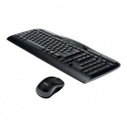 LOGITECH Wireless Combo MK330 Keyboard and mouse set wireless 2.4 GHz QWERTY Nordic black (PAN)