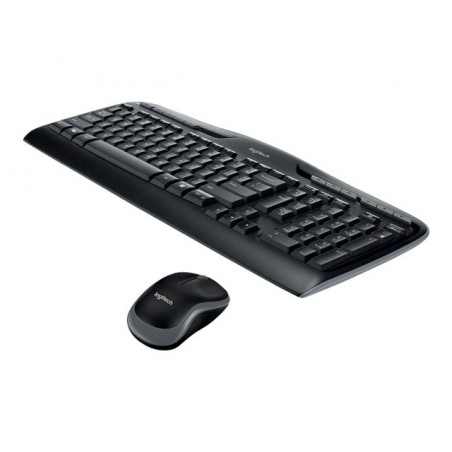 LOGITECH Wireless Combo MK330 Keyboard and mouse set wireless 2.4 GHz QWERTY Nordic black (PAN)
