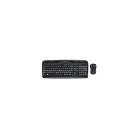 LOGITECH Wireless Combo MK330 Keyboard and mouse set wireless 2.4 GHz QWERTY Nordic black (PAN)