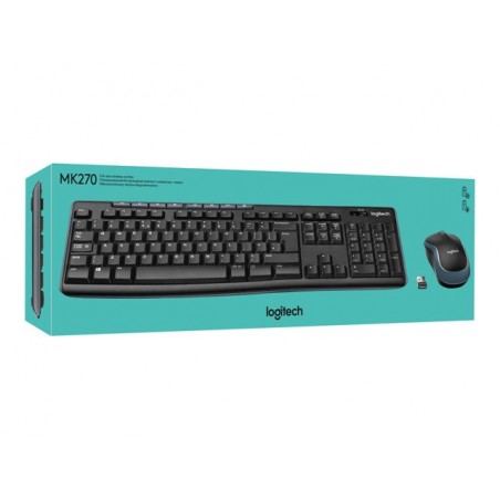 LOGITECH MK270 Wireless Combo Keyboard and mouse set wireless 2.4 GHz Nordic (PAN)