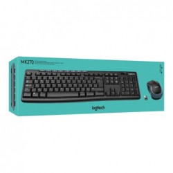 LOGITECH Wireless Combo MK270 - Keyboard and mouse set - 2.4 GHz - US International / EER LOGITECH Wireless Combo MK270 - Keyboard and mouse set - 2.4 GHz - US International / EER