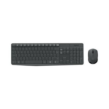 LOGITECH MK235 Keyboard and mouse set wireless 2.4 GHz Nordic (PAN)