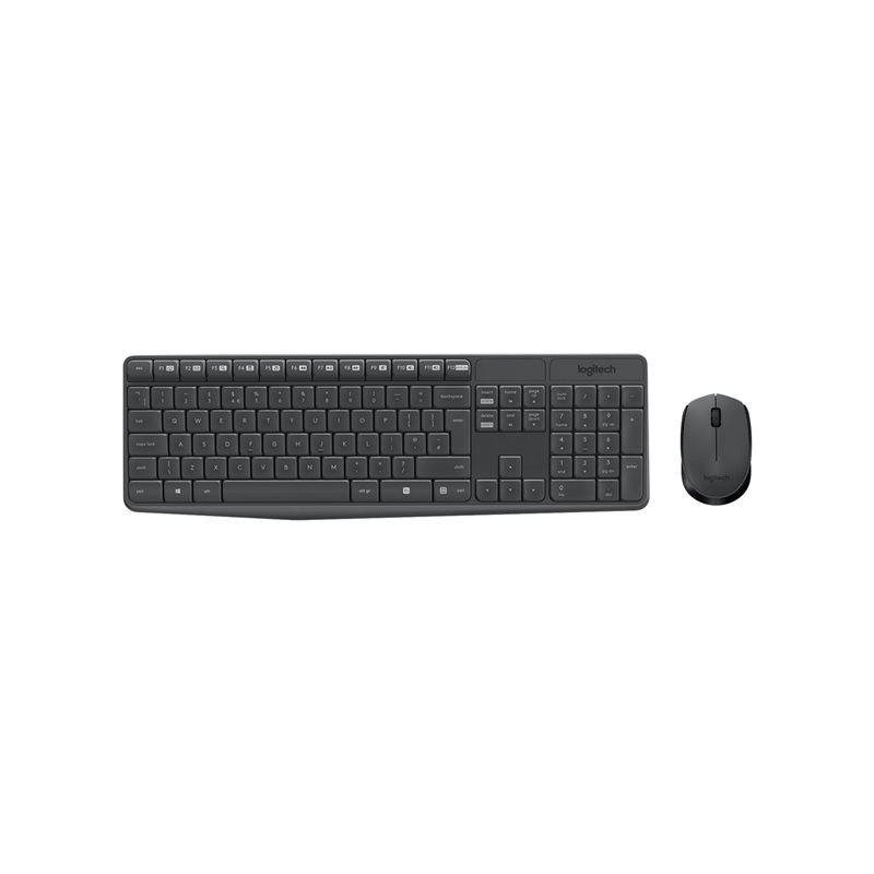 LOGITECH MK235 Keyboard and mouse set wireless 2.4 GHz Nordic (PAN)