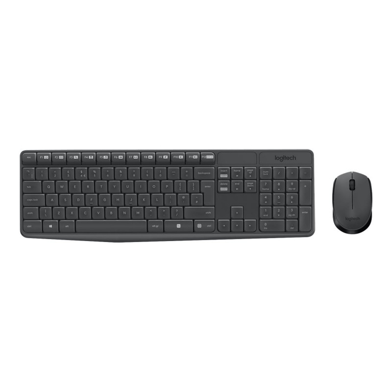 LOGITECH MK235 Keyboard and mouse set wireless 2.4 GHz Nordic (PAN)
