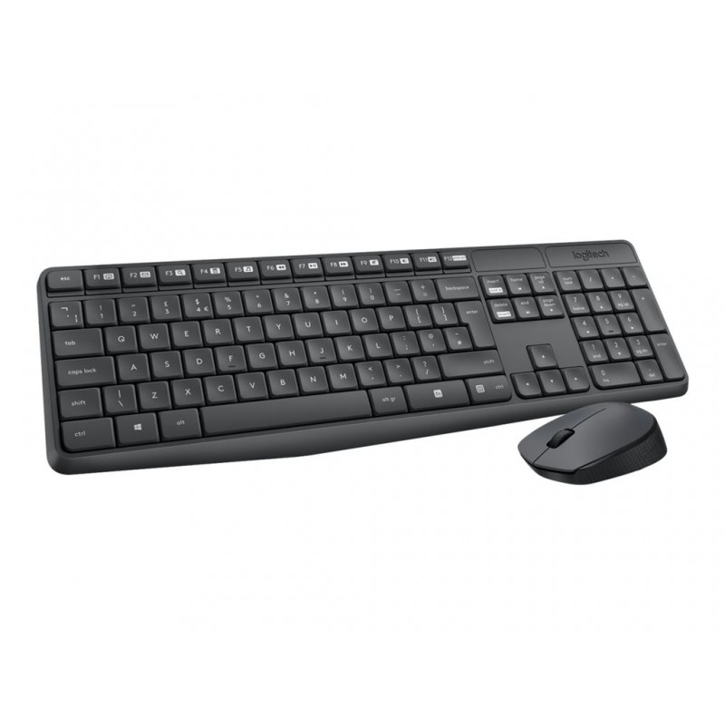 LOGITECH MK235 Keyboard and mouse set wireless 2.4 GHz Nordic (PAN)