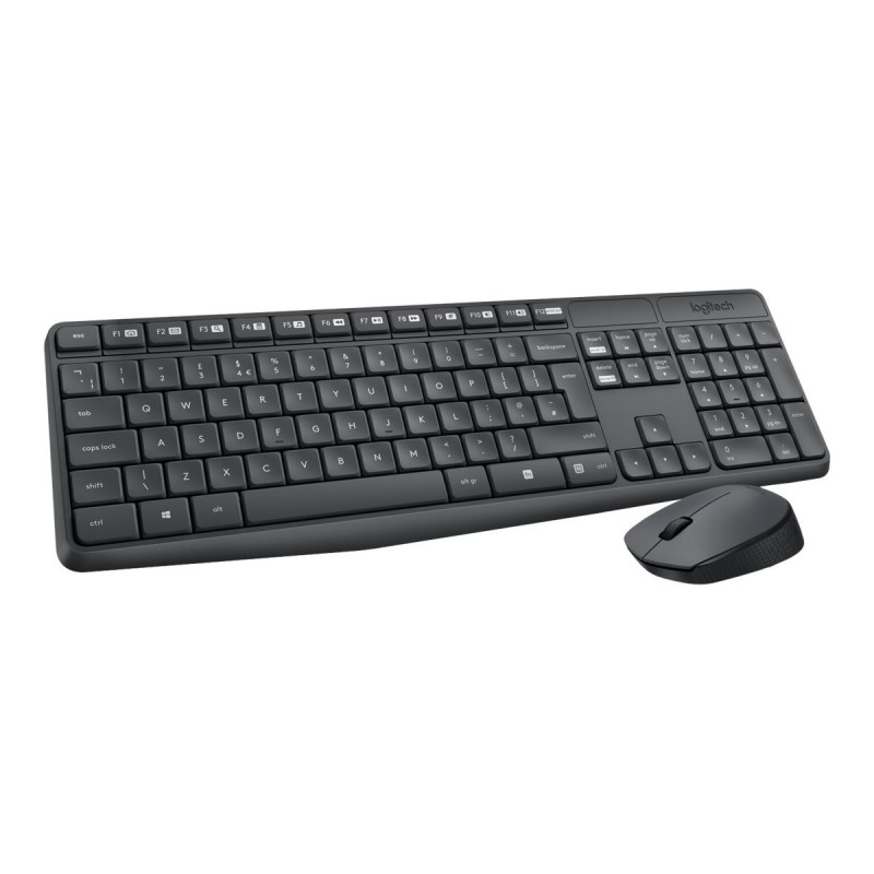 LOGITECH MK235 Keyboard and mouse set wireless 2.4 GHz Nordic (PAN)
