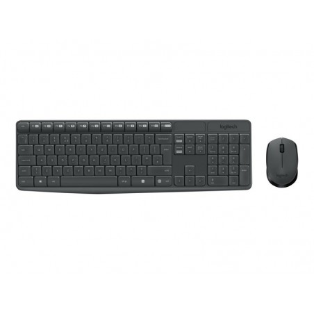 LOGITECH MK235 wireless Keyboard and Mouse Combo - Grey