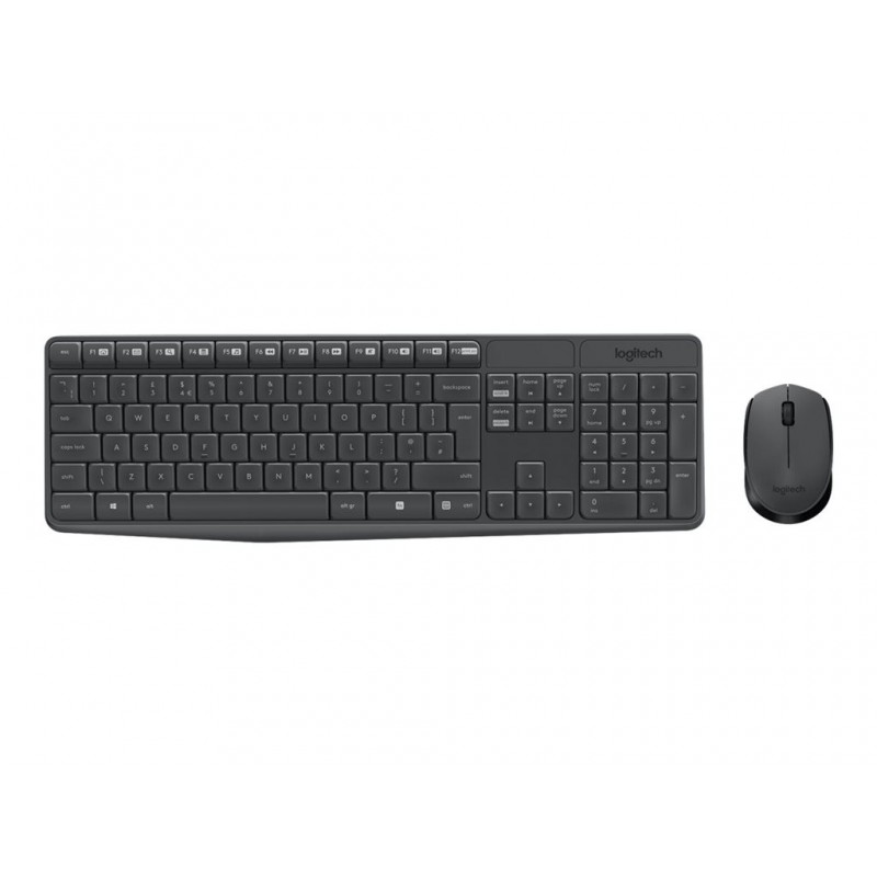 LOGITECH MK235 wireless Keyboard and Mouse Combo - Grey